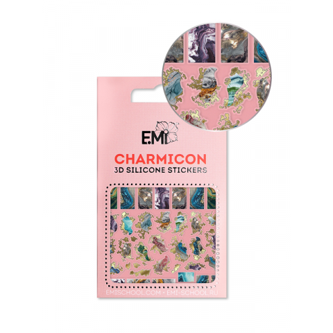 Charmicon 3D Silicone Stickers №142 Мрамор