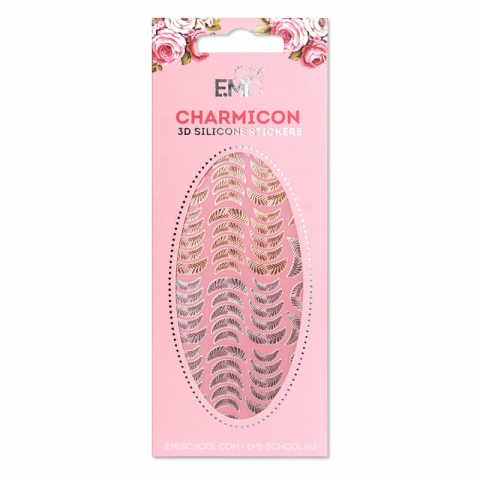 Charmicon 3D Silicone Stickers «Лунулы №15» золото/серебро