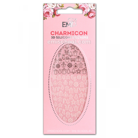 Charmicon 3D Silicone Stickers №71 Merry Christmas