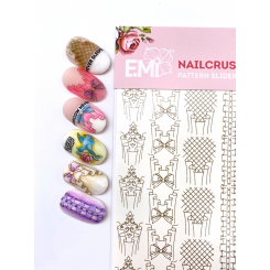 NAILCRUST Трафареты-слайдеры золотые №13