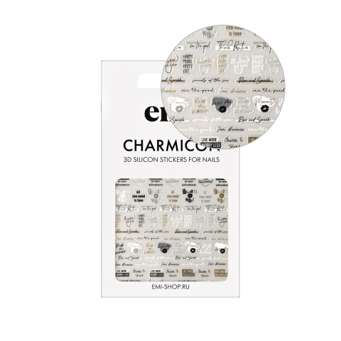 Charmicon 3D Silicone Stickers Любовь