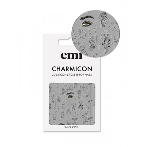 Charmicon 3D Silicone Stickers №173 Силуэты