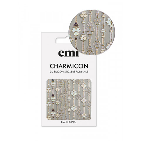 Charmicon 3D Silicone Stickers №154 Floral Art