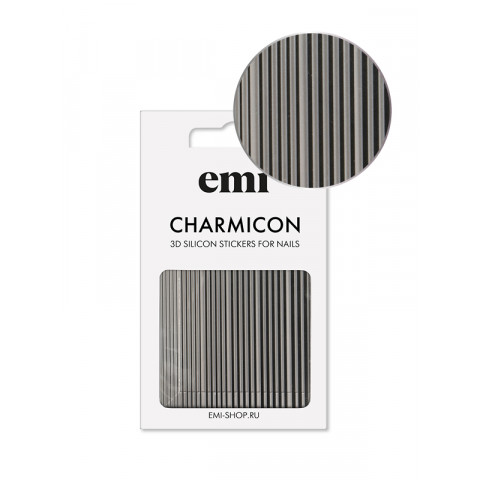 Charmicon 3D Silicone Stickers №162 Линии черные