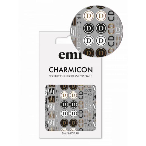 Charmicon 3D Silicone Stickers №186 Логомания