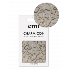 Charmicon 3D Silicone Stickers №238 Золотые разводы