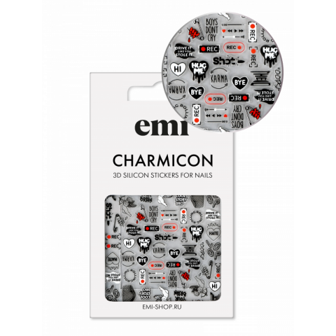 Charmicon 3D Silicone Stickers №210 Рок-н-ролл