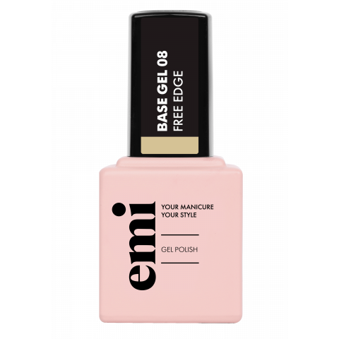 E.MiLac Base Gel Free Edge №08, 9 мл.