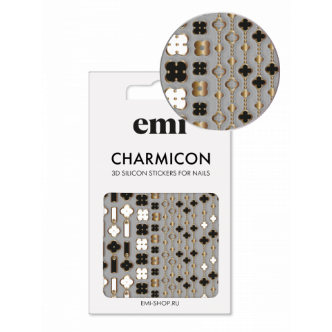 Charmicon 3D Silicone Stickers №185 Четырехлистник Charmicon 3D Silicone Stickers №185 Четырехлистник