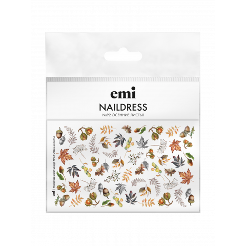 Naildress Slider Design №92 Осенние листья