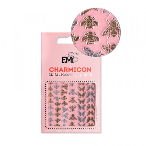 Charmicon 3D Silicone Stickers №110 Насекомые