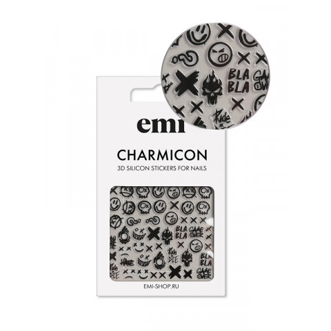 Charmicon 3D Silicone Stickers №181 Смайл Charmicon 3D Silicone Stickers №181 Смайл