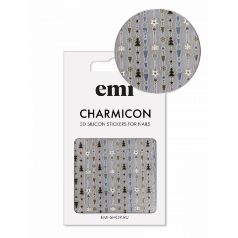 Charmicon 3D Silicone Stickers №200 Гирлянда