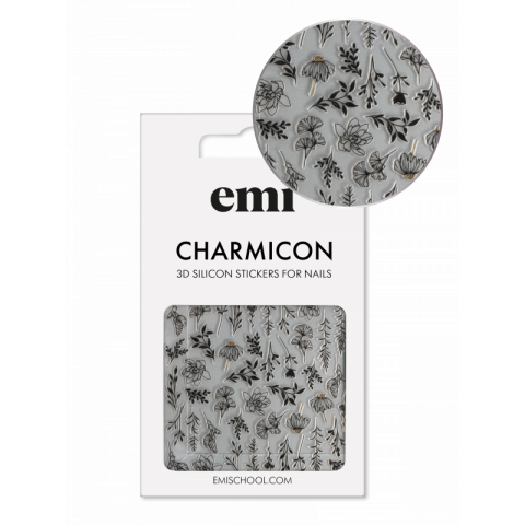 Charmicon 3D Silicone Stickers №191 Осенняя нежность_черный