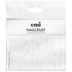 NAILCRUST Трафареты-слайдеры №62 Летнее настроение (на непрозрачной белой подложке)