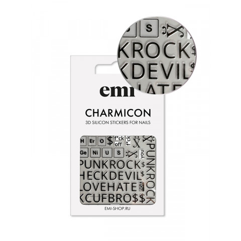 Charmicon 3D Silicone Stickers №183 Punk Rock