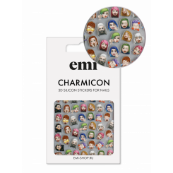 Charmicon 3D Silicone Stickers №203 Эмоджи