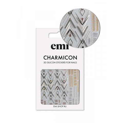 Charmicon 3D Silicone Stickers №194 Изящная геометрия