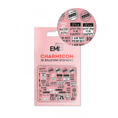 Charmicon 3D Silicone Stickers №144 Be Nice