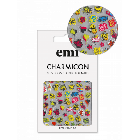 Charmicon 3D Silicone Stickers №204 Граффити