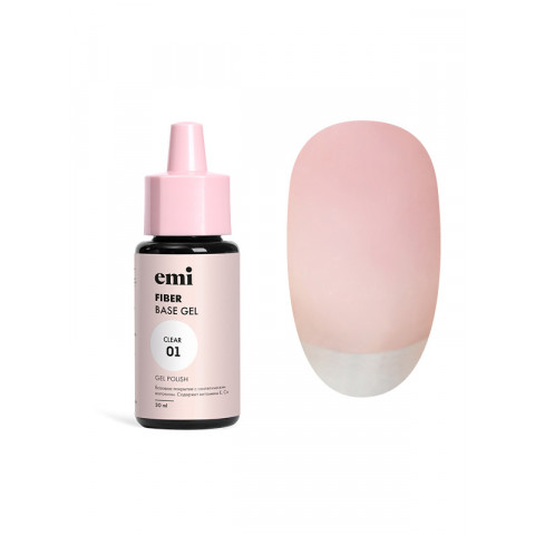 E.MiLac Fiber Base Gel Clear №1, 30 мл. E.MiLac Fiber Base Gel Clear №1, 30 мл.