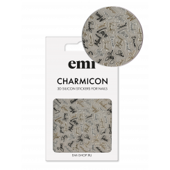 Charmicon 3D Silicone Stickers №228 Курсив