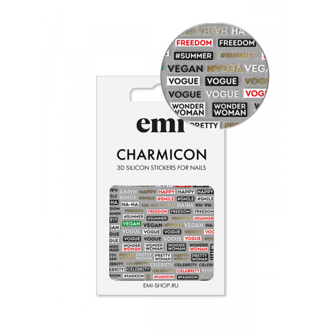 Charmicon 3D Silicone Stickers №179 Фразы Charmicon 3D Silicone Stickers №179 Фразы