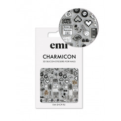 Charmicon 3D Silicone Stickers №188 Game Over