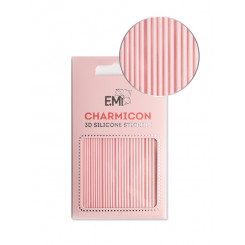 Charmicon 3D Silicone Stickers №163 Линии белые