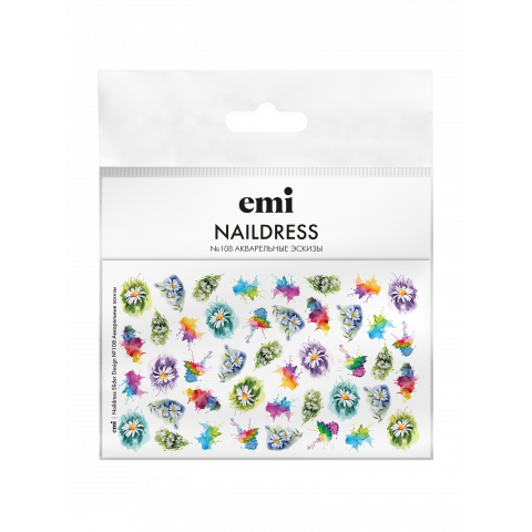 Naildress Slider Design №108 Акварельные эскизы
