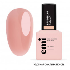 E.MiLac Base Gel Карамель №09, 9 мл.