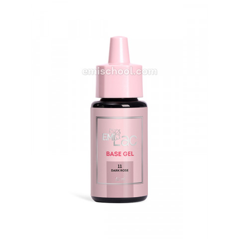 E.MiLac Base Gel Темно-розовый №11, 30 мл. E.MiLac Base Gel Темно-розовый №11, 30 мл.