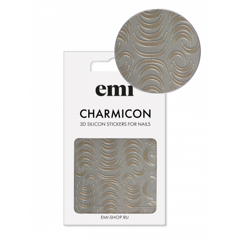 Charmicon 3D Silicone Stickers №215 Лунулы точки