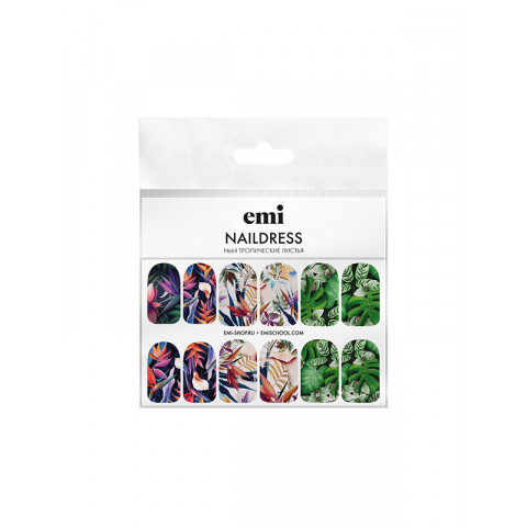 Naildress Slider Design №64 Тропические листья