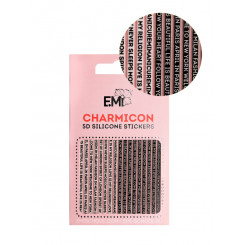 Charmicon 3D Silicone Stickers №94 Слова