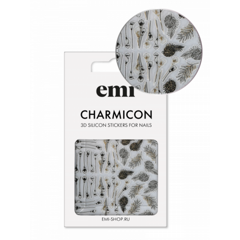 Charmicon 3D Silicone Stickers №211 Тропический сад