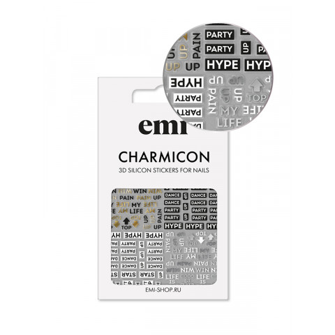 Charmicon 3D Silicone Stickers №180 Hype Charmicon 3D Silicone Stickers №180 Hype