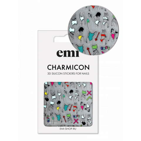 Charmicon 3D Silicone Stickers №208 Easy-breezy
