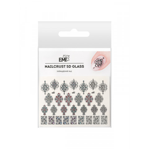 NAILCRUST 5D GLASS Украшения №1