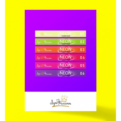 Наклейки на типсы Луи Филипп Neon Rubber Base
