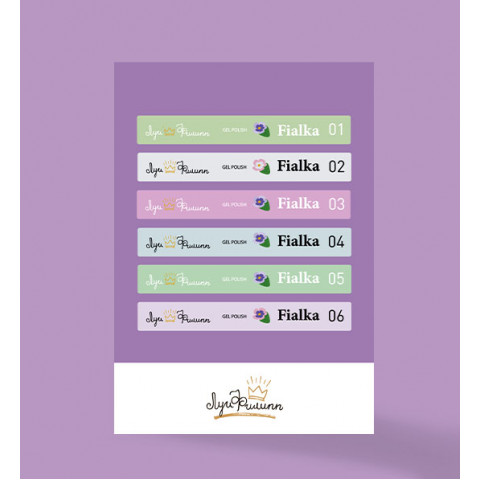 Наклейки на типсы Луи Филипп Fialka