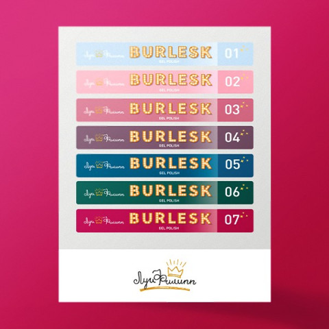 Наклейки на типсы Луи Филипп Burlesk