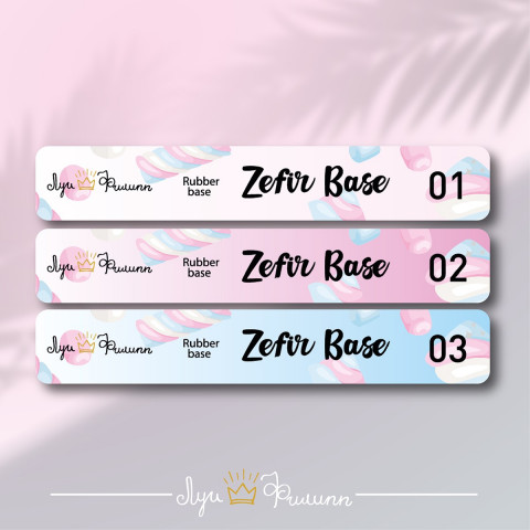 Наклейки на типсы Луи Филипп Rubber Base Zefir