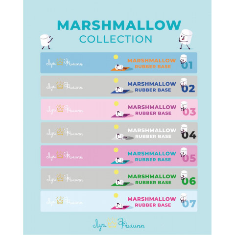 Наклейки на типсы Луи Филипп Rubber Base Marshmallow Collection