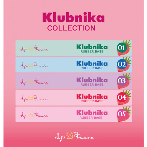 Наклейки на типсы Луи Филипп Rubber Base Klubnika Collection