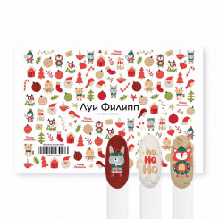 Слайдер-дизайн Christmas animals B034 Луи Филипп