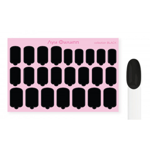 Луи Филипп Nail Wraps BLACK
