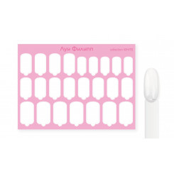 Луи Филипп Nail Wraps WHITE