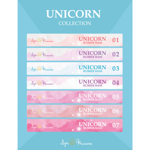 Наклейки на типсы Луи Филипп Rubber Base Unicorn Collection
