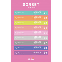 Наклейки на типсы Луи Филипп Rubber Base Sorbet Наклейки на типсы Луи Филипп Rubber Base Sorbet